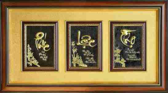 Tranh Đồng Phúc Lộc Thọ - Cửu Diệu Thiên