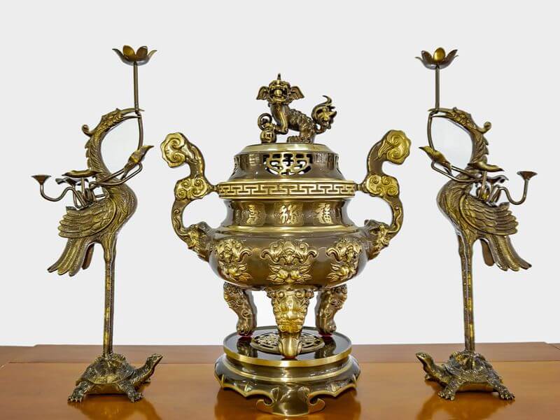 Bộ Đỉnh Đồng Thờ Cúng - Cửu Diệu Thiên