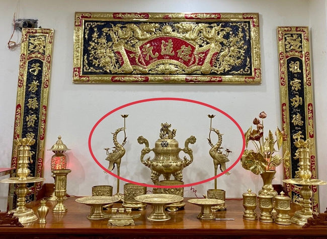 Bố Trí Hạc Thờ Đồng - Cửu Diệu Thiên