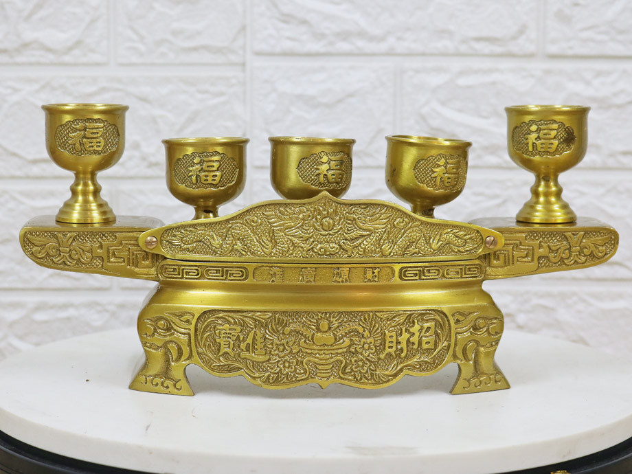 Chén Thờ Đồng - Cửu Diệu Thiên