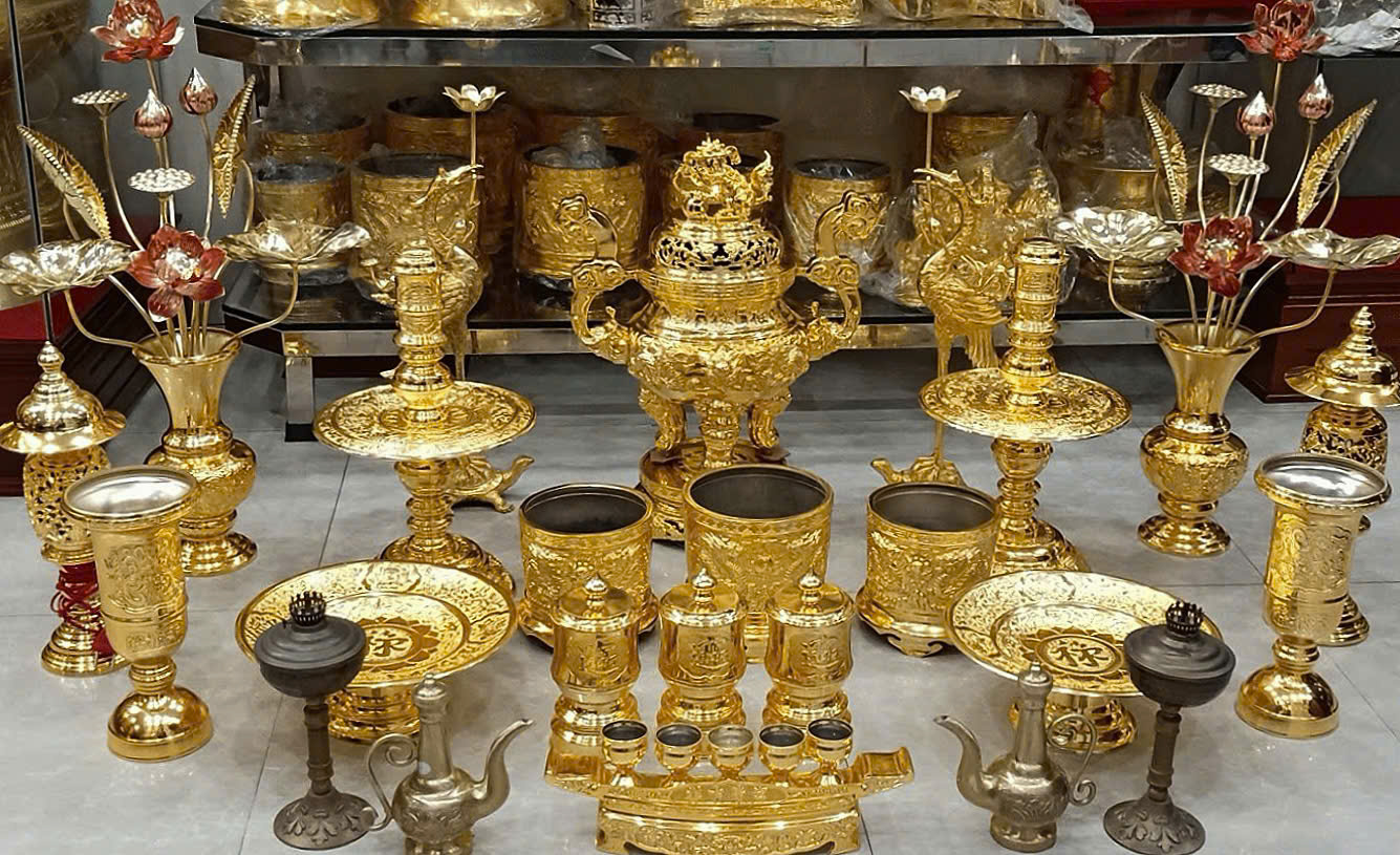 Đồ Thờ Bằng Đồng Tinh Xảo-Cửu Diệu Thiên