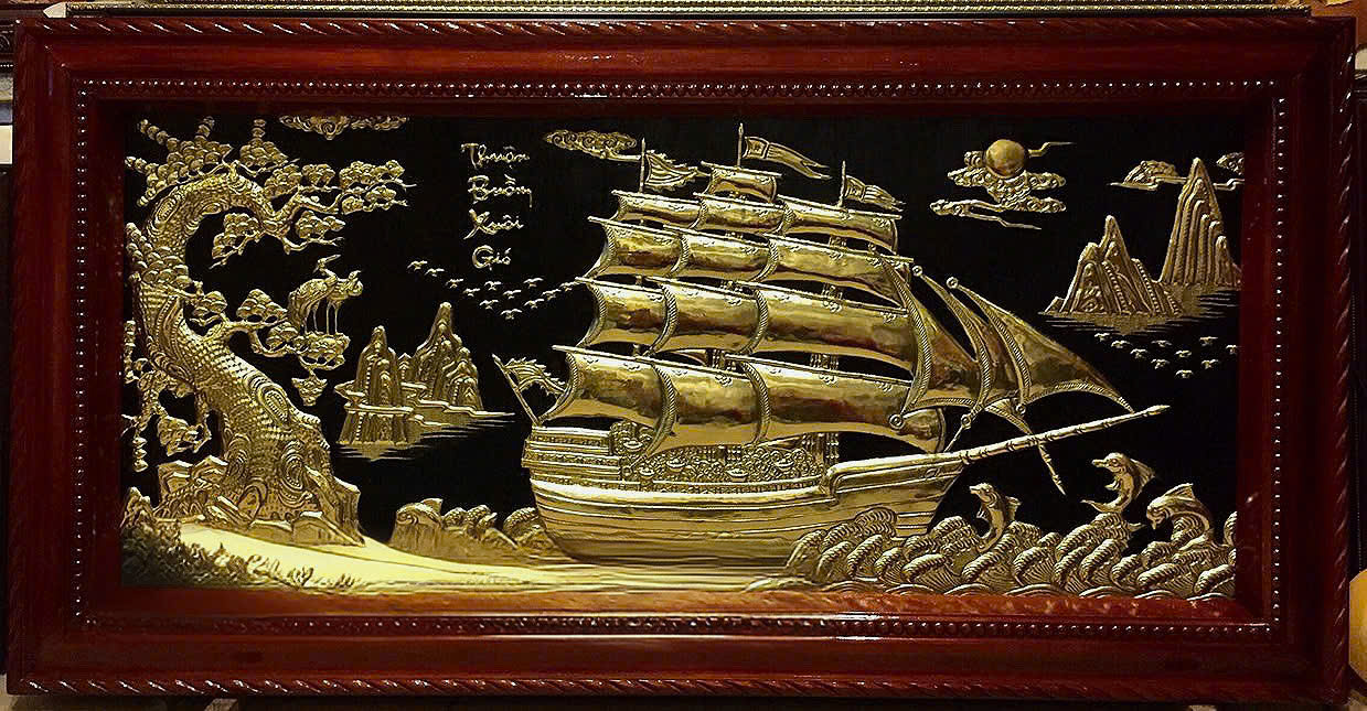 Ý Nghĩa Phong Thủy Của Tranh Thuận Buồm Xuôi Gió-Cửu Diệu Thiên