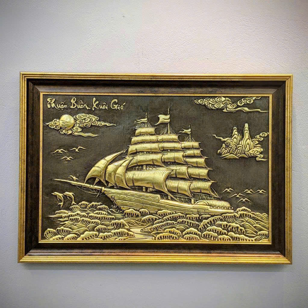 Tác Phẩm Nghệ Thuật Tỷ Mỷ: Chạm Khắc Thuyền Buồm Trên Đồng-Cửu Diệu Thiên