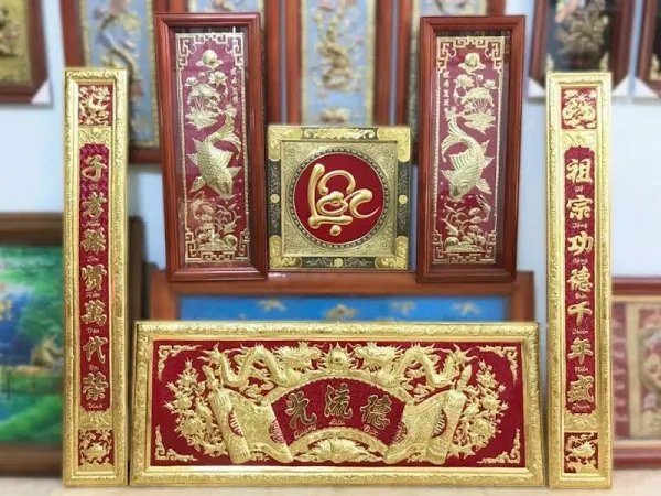 Vẻ Đẹp Sang Trọng Của Hoành Phi Câu Đối Bằng Đồng-Cửu Diệu Thiên