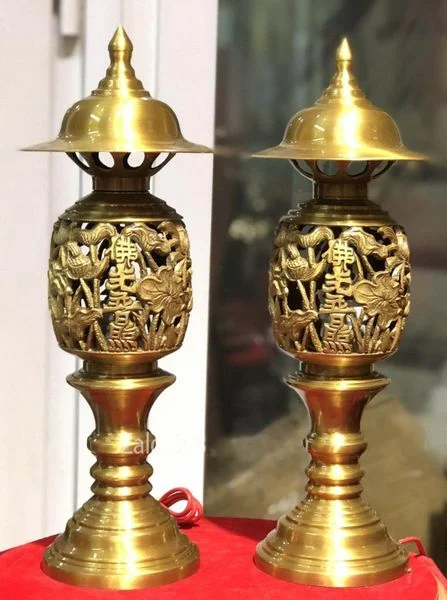 Đèn Thờ Bằng Đồng - Cửu Diệu Thiên