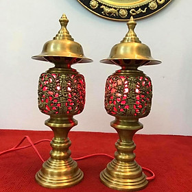Đèn Thờ Bằng Đồng - Cửu Diệu Thiên
