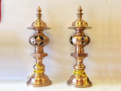 Đèn Thờ Bằng Đồng - Cửu Diệu Thiên