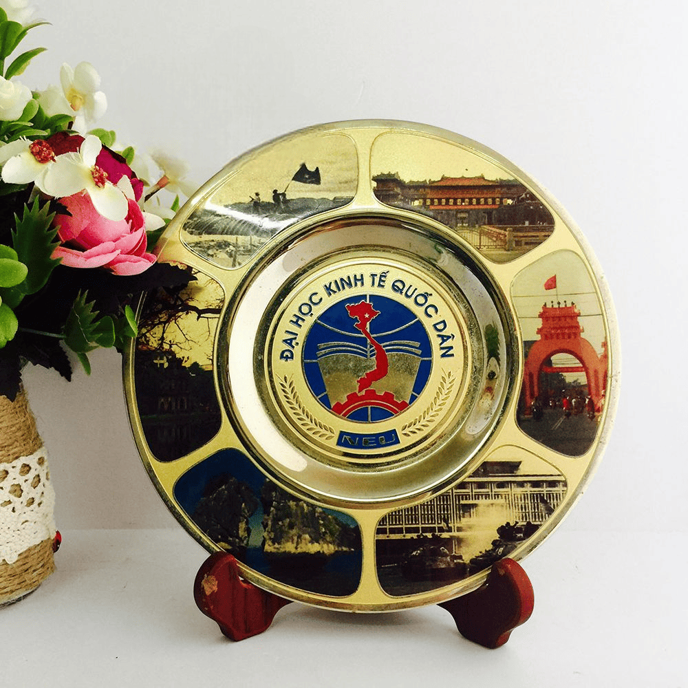 Đĩa Đồng Khắc Logo Truyền Thống - Qùa Tặng Cửu Diệu Thiên