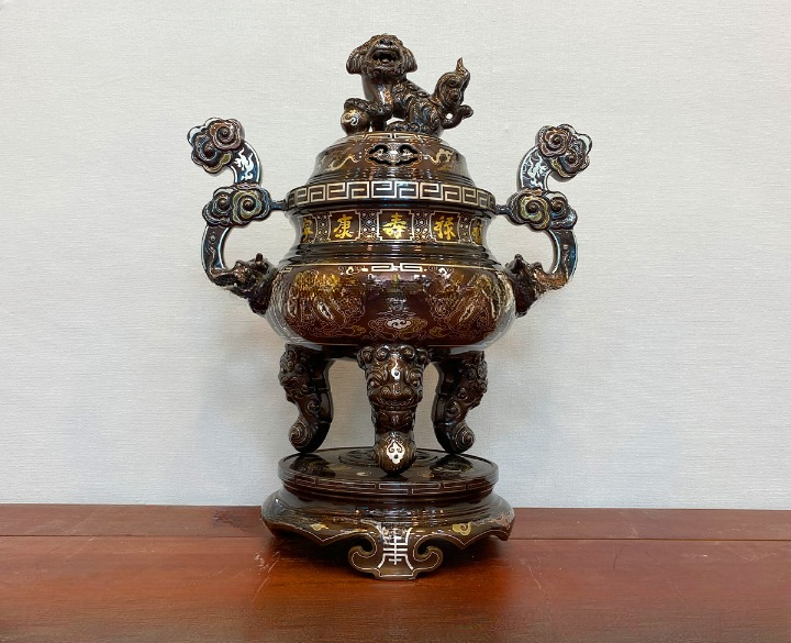 Đỉnh Đồng Khảm Ngũ Sắc-Cửu Diệu Thiên