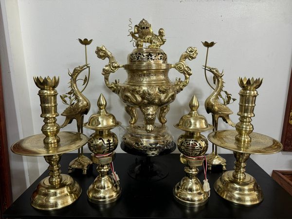 Đồ Cúng Bằng Đồng Cao Cấp -Cửu Diệu Thiên