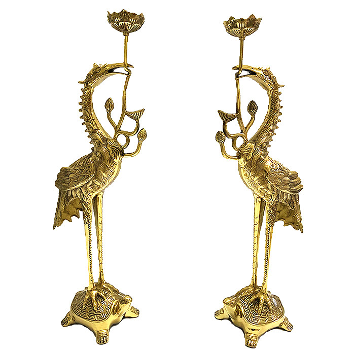 Hạc Thờ Bằng Đồng - Cửu Diệu Thiên