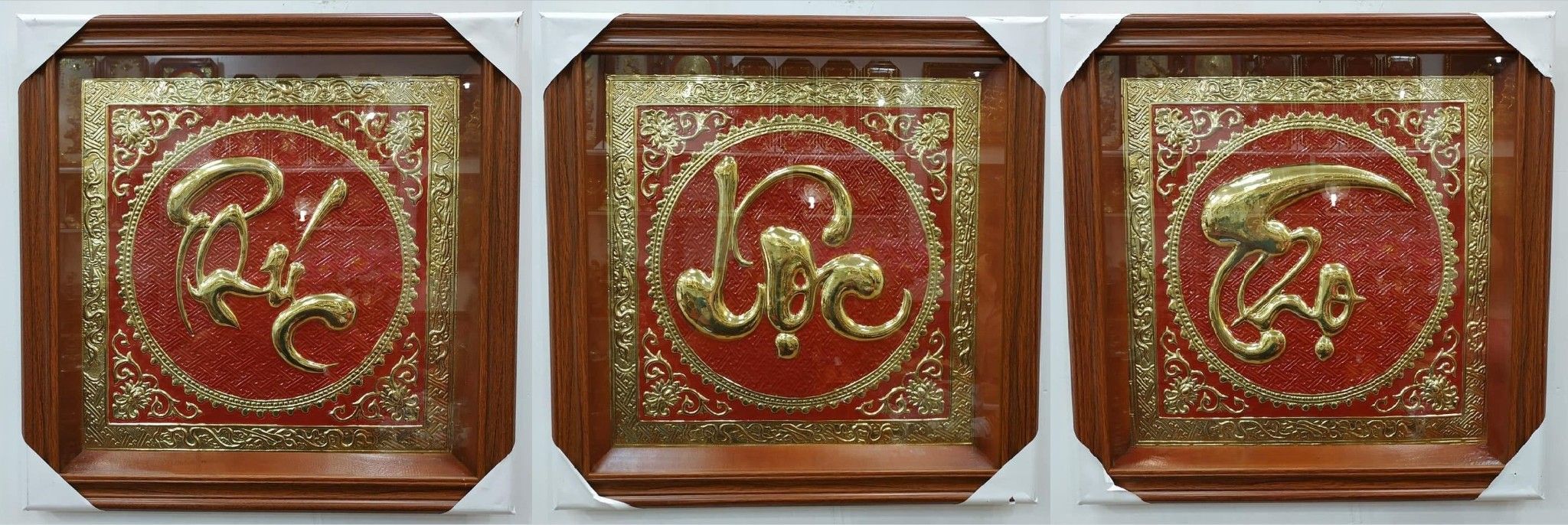 Tranh Phúc Lộc Thọ Đồng-Cửu Diệu Thiên