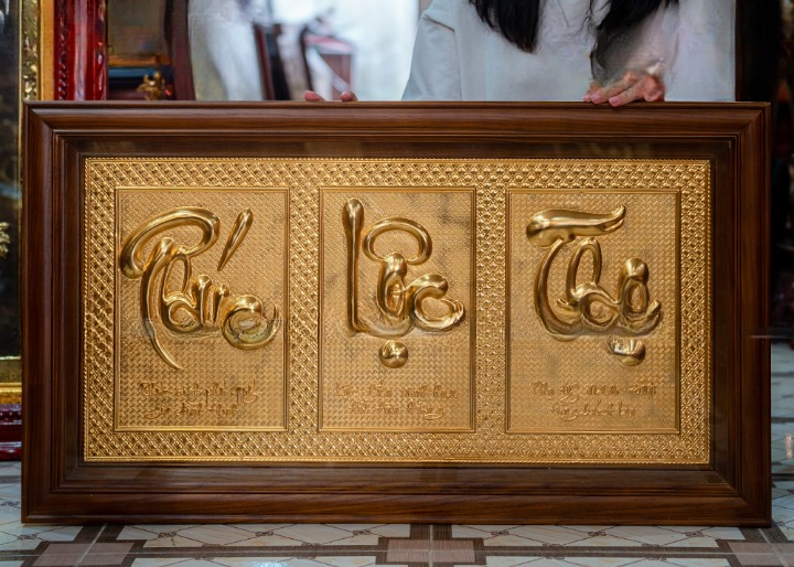 Tranh Chữ Phúc Lộc Thọ-Cửu Diệu Thiên