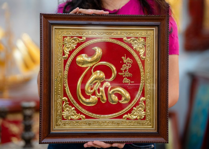 Tranh Chữ Tâm Đồng Cao Cấp -Cửu Diệu Thiên