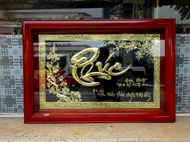 Tranh Đồng Chữ Phúc- Cửu Diệu Thiên