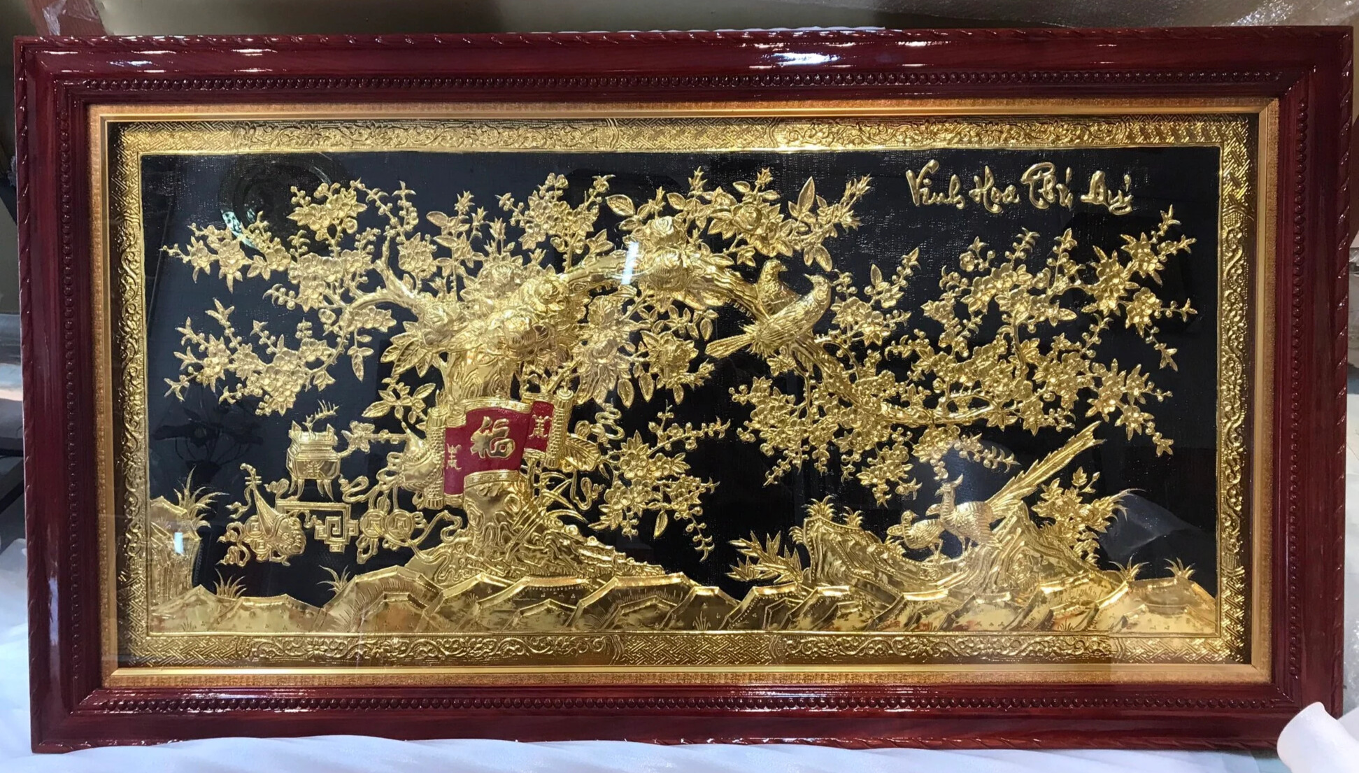 Tranh Đồng Phong Thủy Khắc Logo - Quà Tặng Cửu Diệu Thiên Cao Cấp