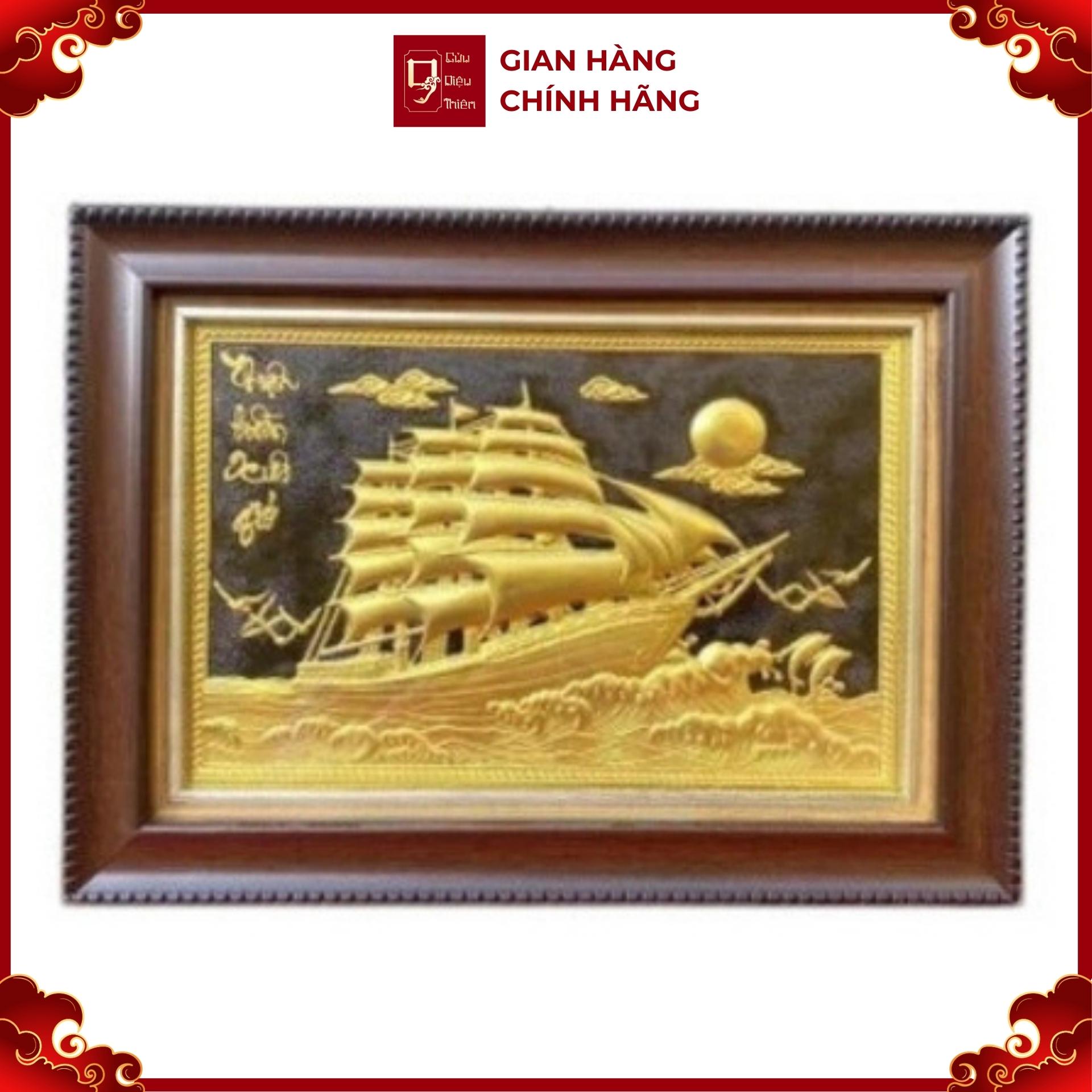 Tranh Đồng Thuận Buồm Xuôi Gió ( 28x38cm ) - Cửu Diệu Thiên - TB003