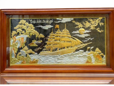 Tranh Đồng Thuận Buồm Xuôi Gió - Cửu Diệu Thiên