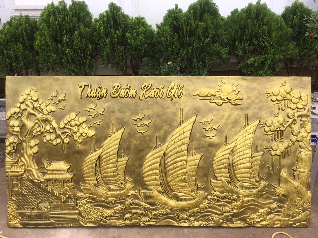 Tranh Phù Điêu Đồng - Cửu Diệu Thiên