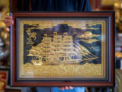 Tranh Thuận Buồm Xuôi Gió Bằng Đồng-Cửu Diệu Thiên