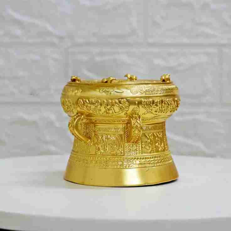 Trống Đồng Mạ Vàng Mini - Cửu Diệu Thiên