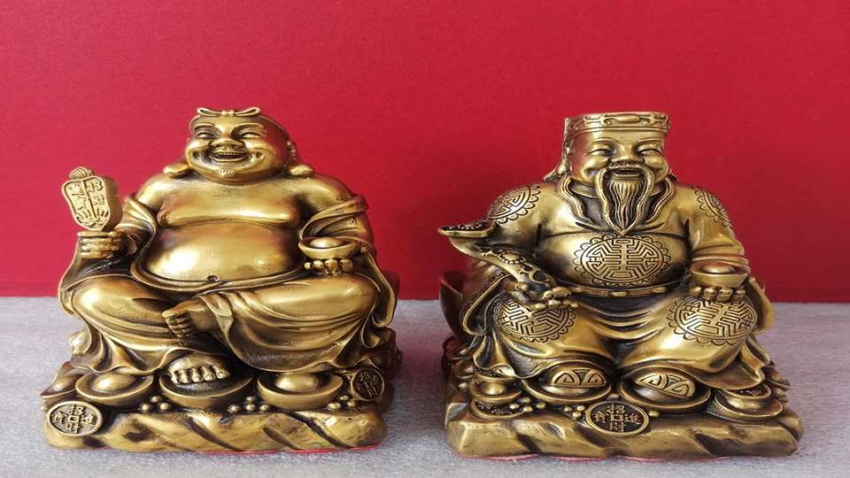 Tượng Đồng Thần Tài Thổ Địa - Cửu Diệu Thiên