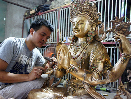 Tượng Phật Đồng - Cửu Diệu Thiên