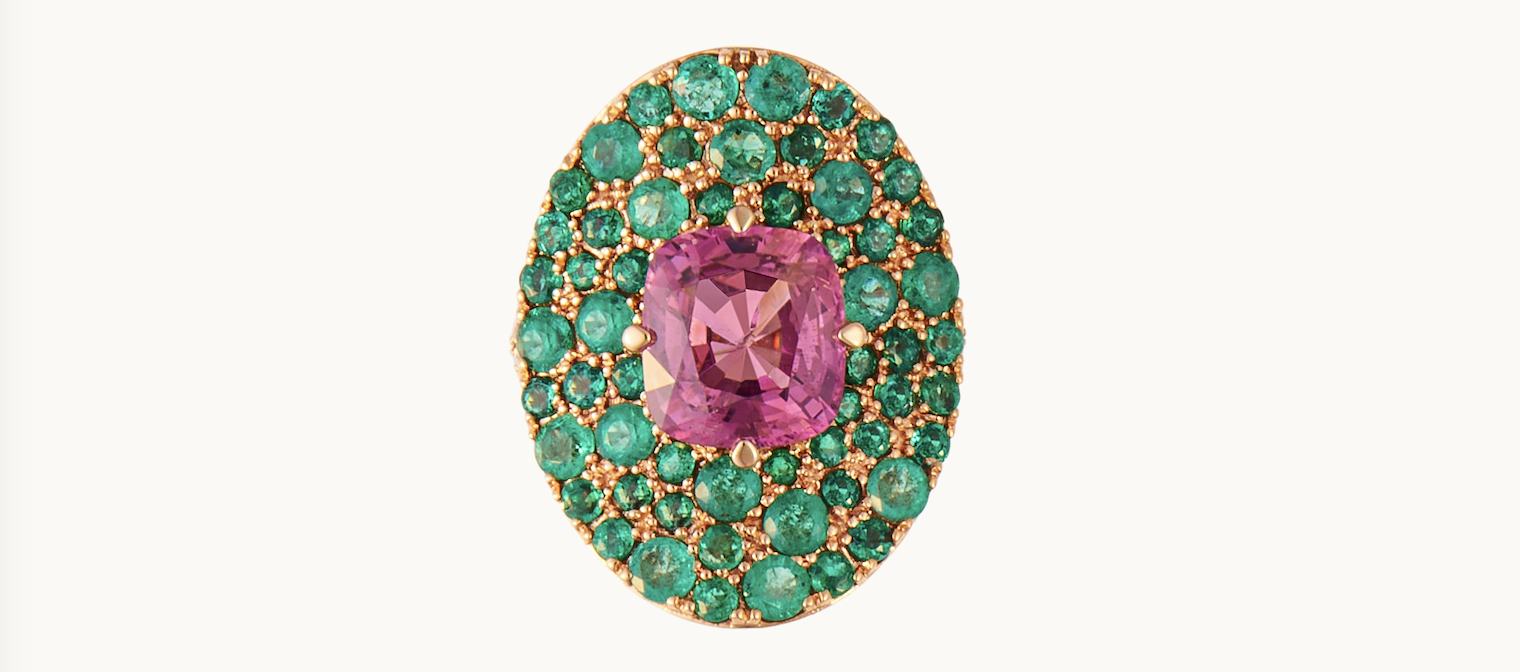 Emerald Rose Ring