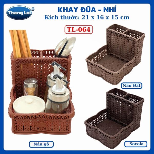 Khay đựng đũa muỗng hộp gia vị nhà hàng