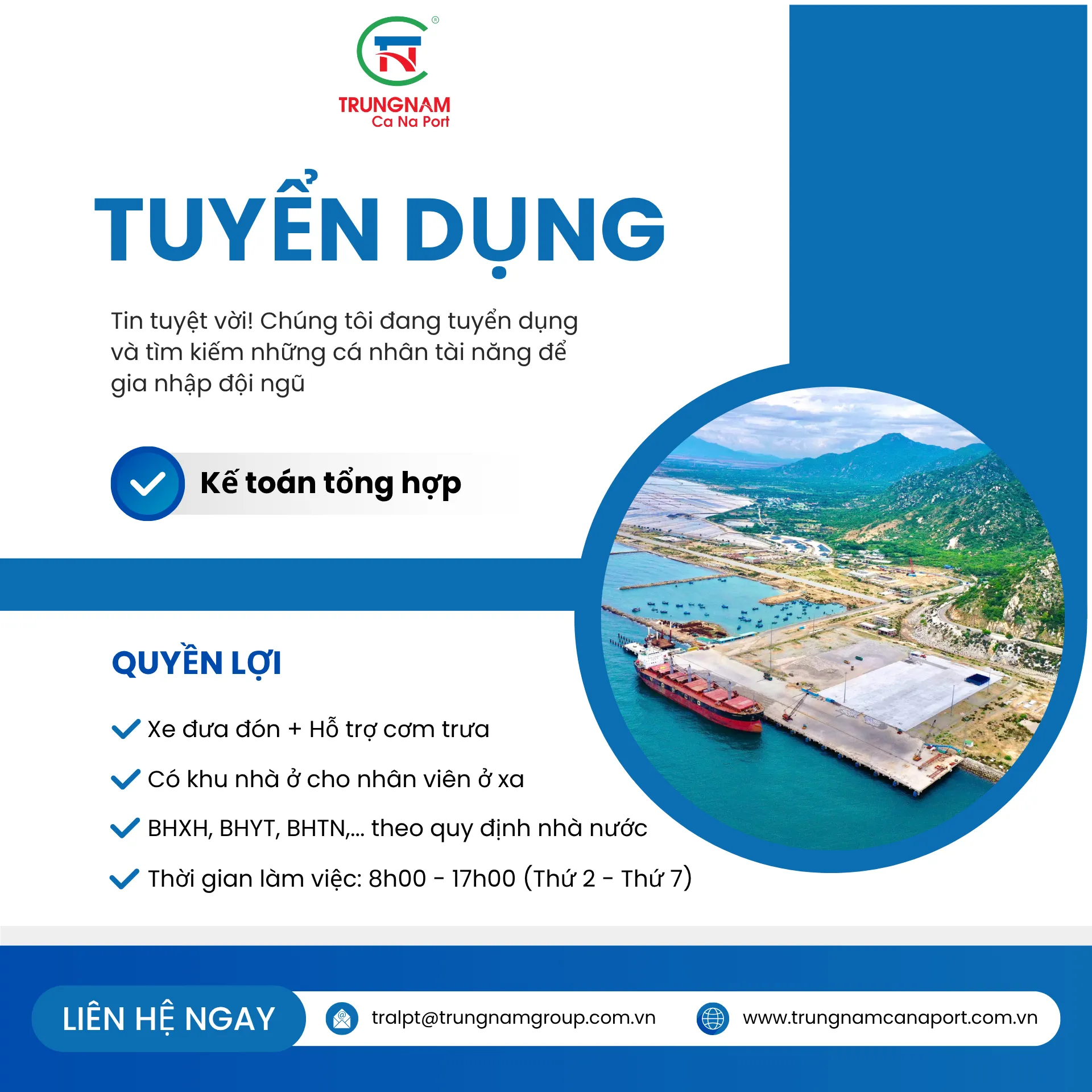 Tuyển dụng Chuyên viên Kế toán tổng hợp Tháng 11/2025