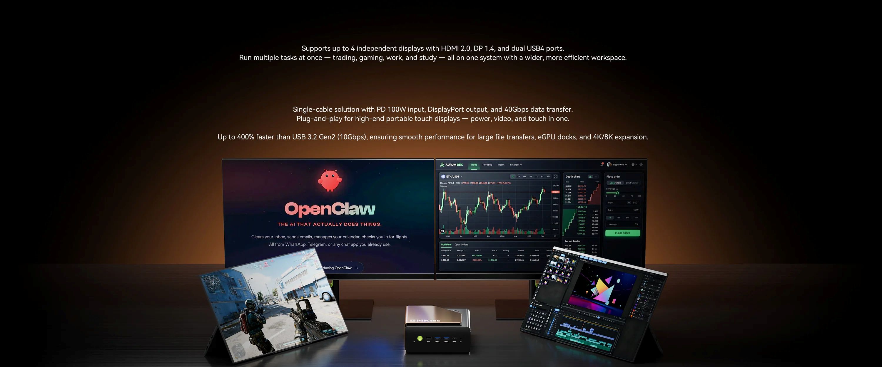 Mini PC GMKtec EVO T2S Core Ultra X7 358H OpenClaw