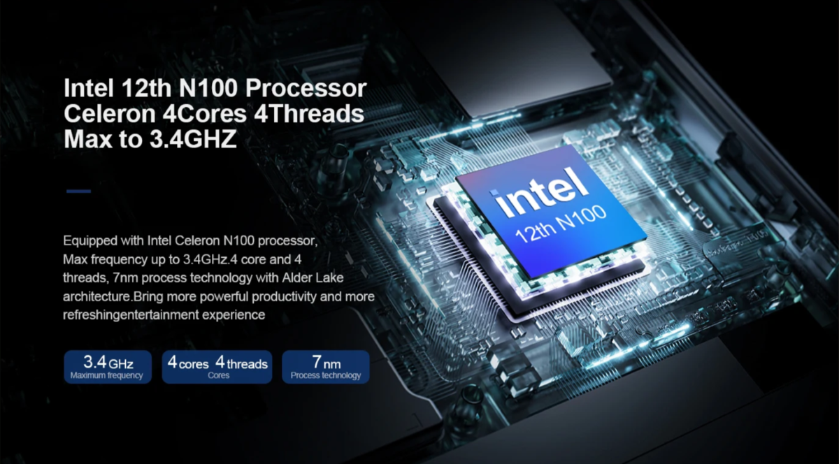 Mini PC Firebat S1/AceMagic Intel N100, Máy tính nhỏ gọn RGB, mạnh mẽ, hỗ trợ xuất hình 4K