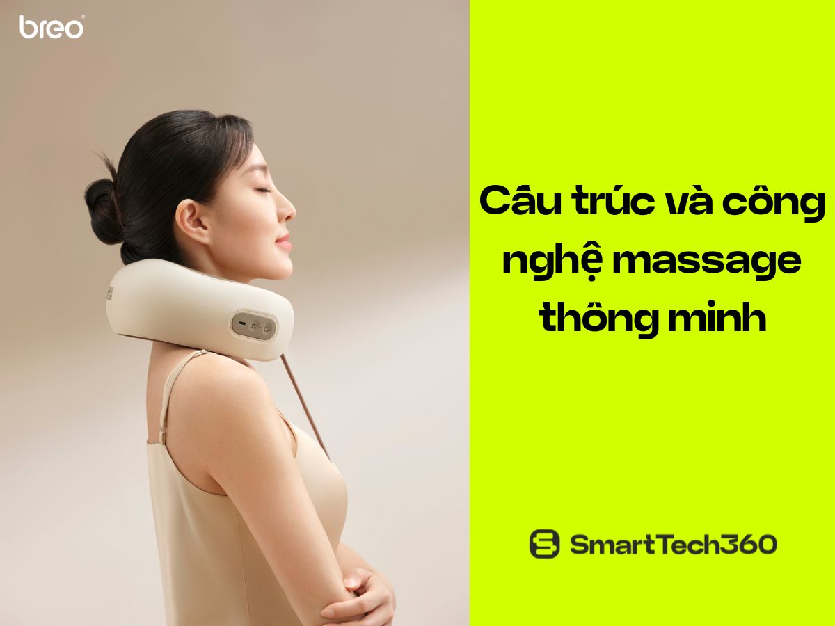 Cấu trúc và công nghệ massage thông minh của Breo C1