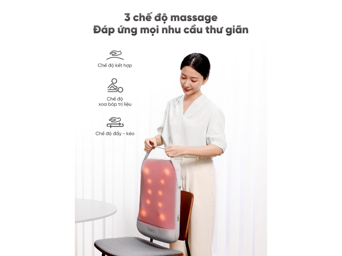 breo back 5 chế độ massage