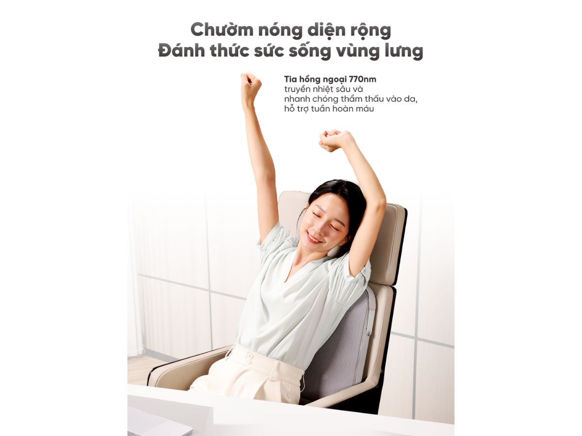 breo back 5 chườm nóng tia hồng ngoại