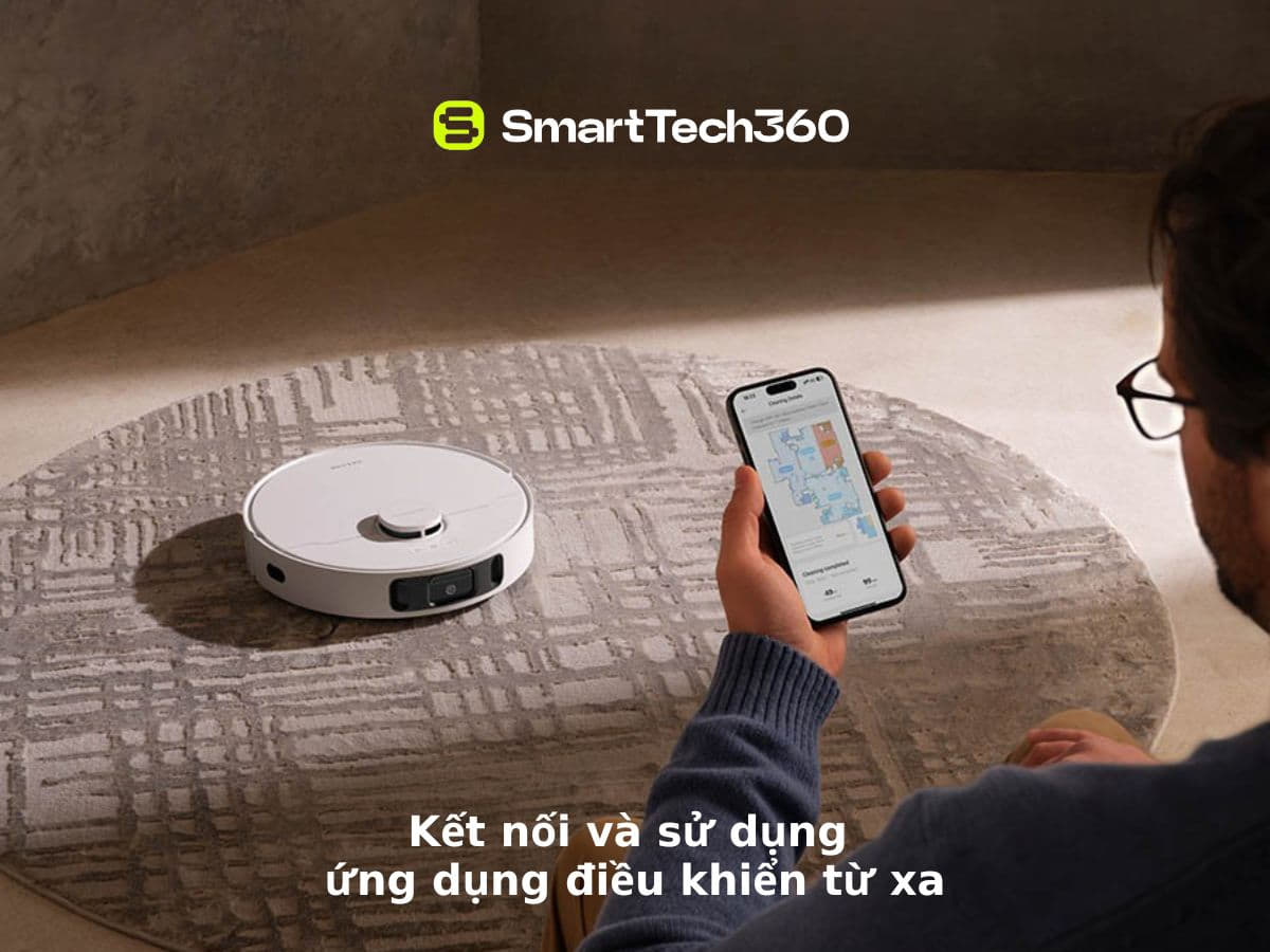 Kết nối robot hút bụi lau nhà với ứng dụng điều khiển