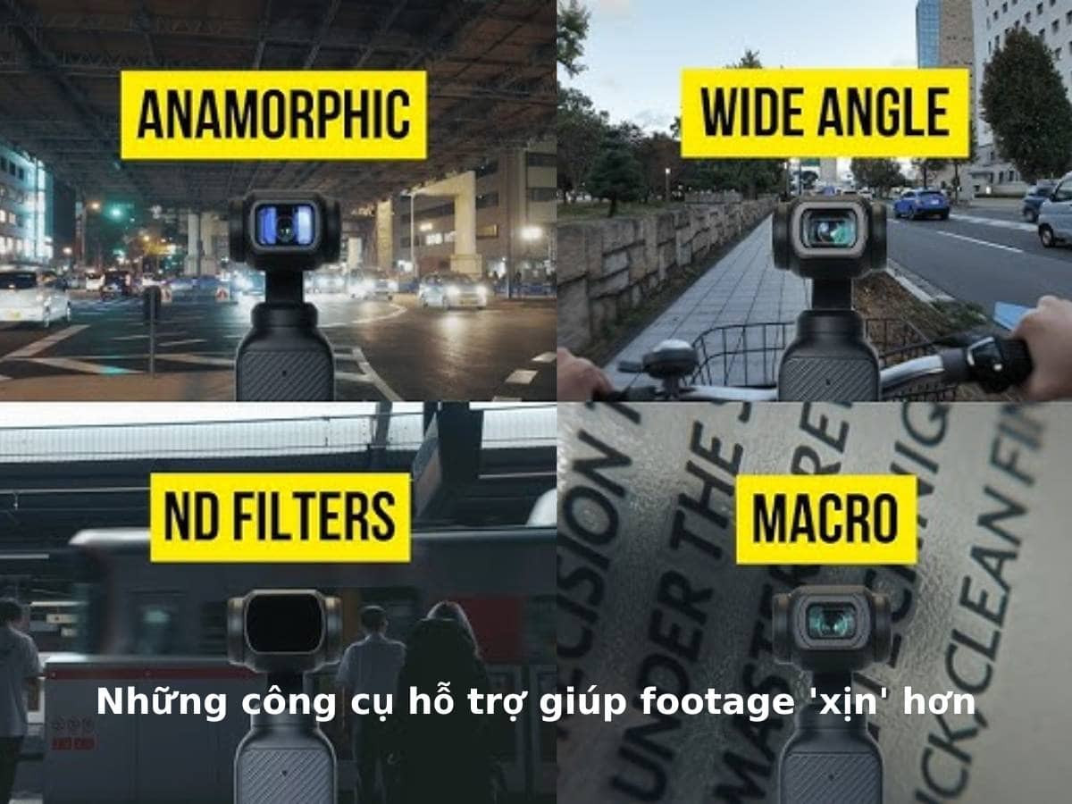 Các công cụ hỗ trợ giúp footage xịn hơn