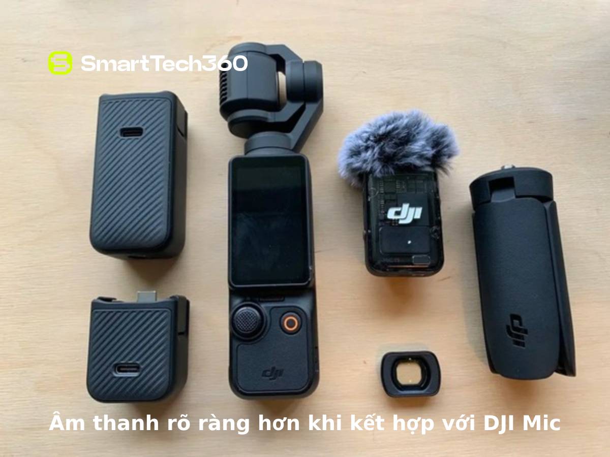 Chất lượng âm thanh vượt trội khi kết hợp DJI Mic