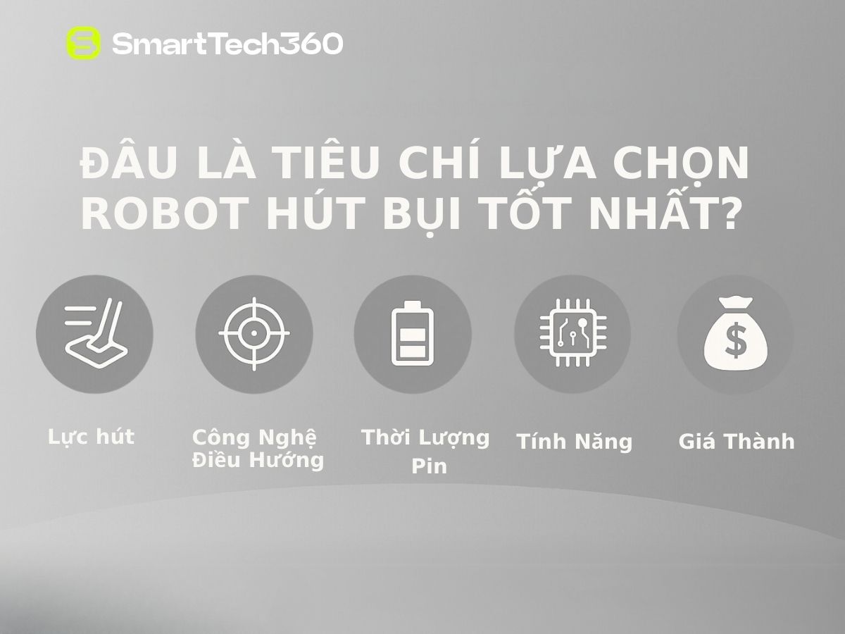Đâu là tiêu chí lựa chọn robot hút bụi tốt nhất