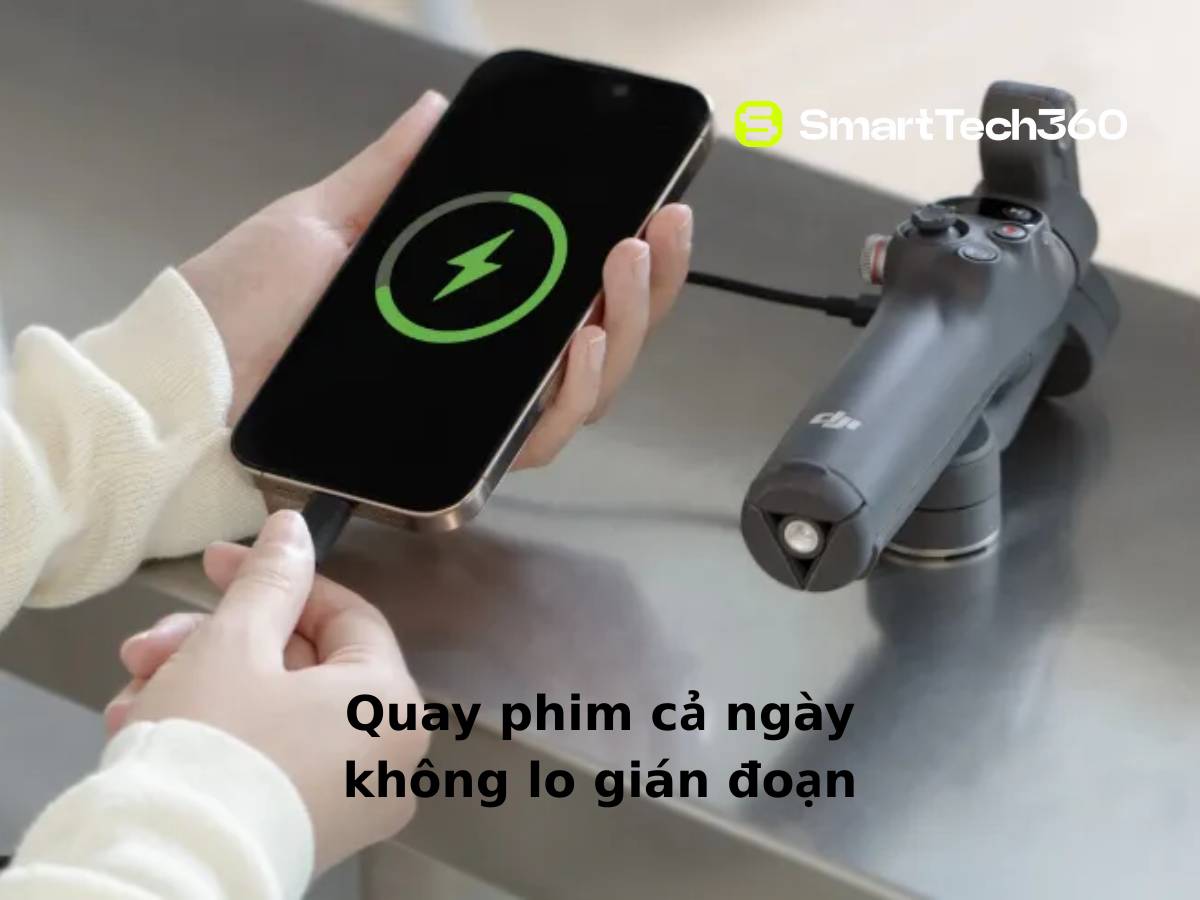 Thời lượng pin DJI Gimbal Osmo Mobile 7