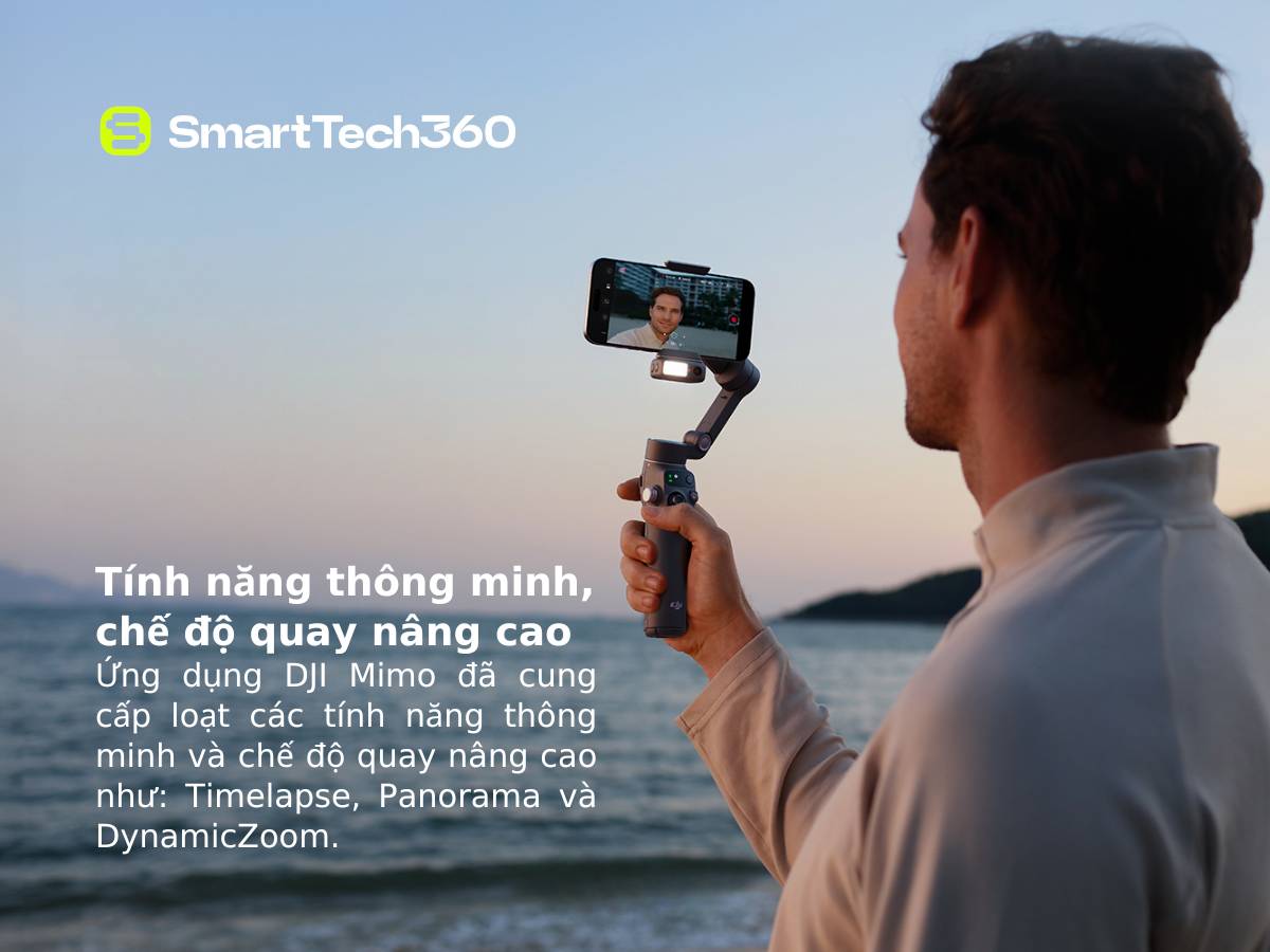 Các tính năng quay thông minh trên DJI Osmo Mobile 7