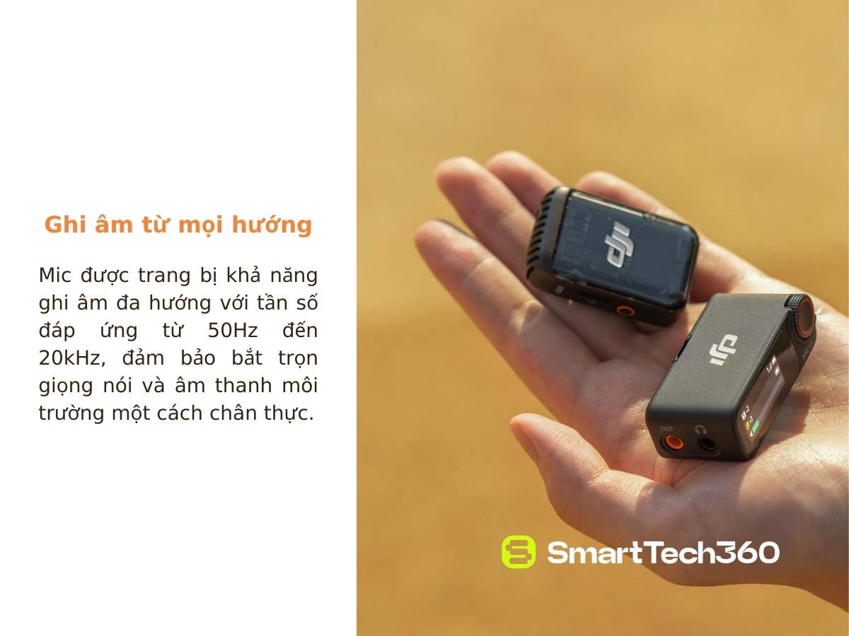 dji mic 2 ghi am tu moi huong