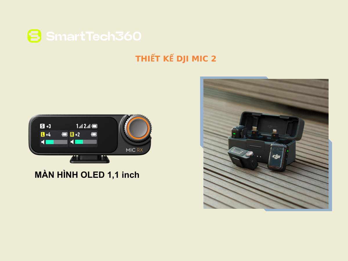 dji mic 2 thiet ke