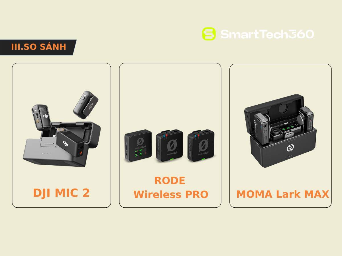 dji mic 2 thiet ke so sanh