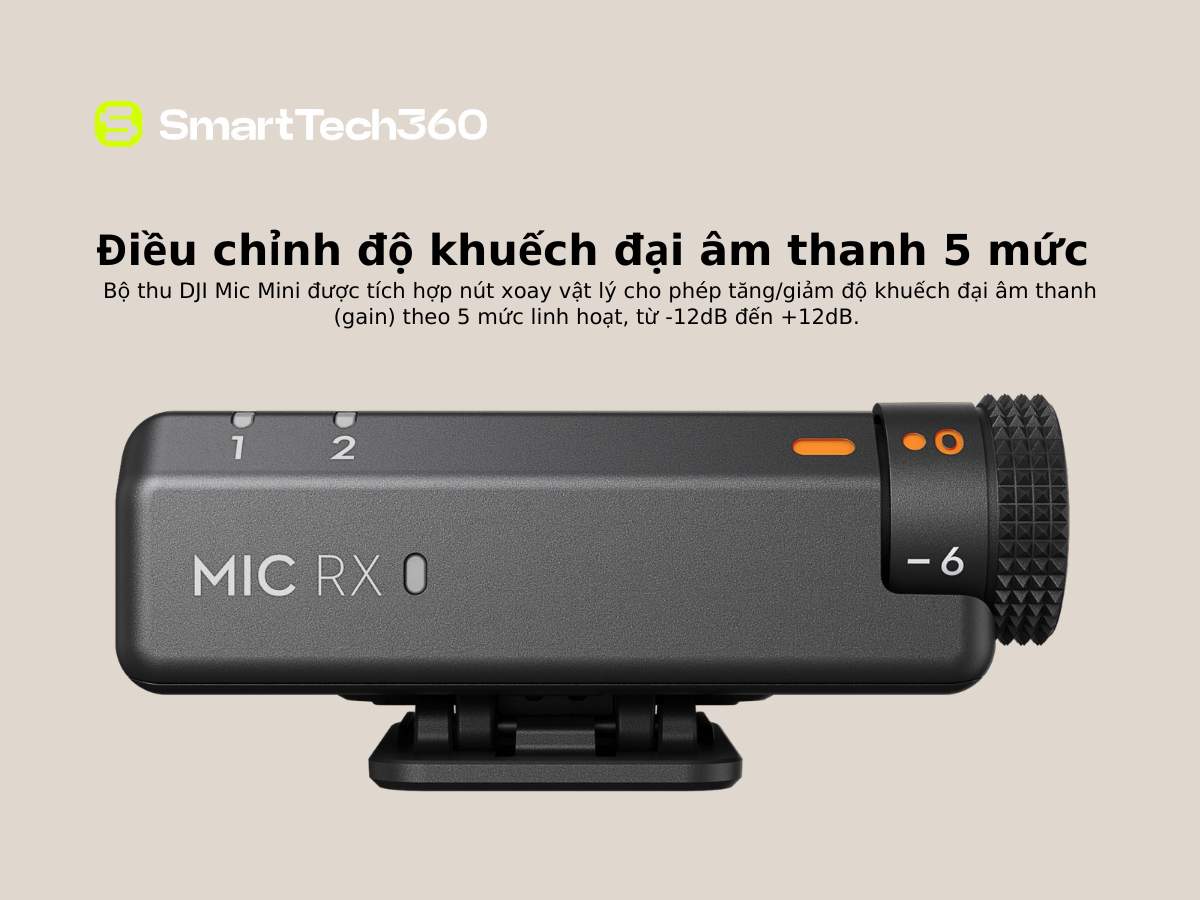 dji mic mini dieu chinh do khech dai