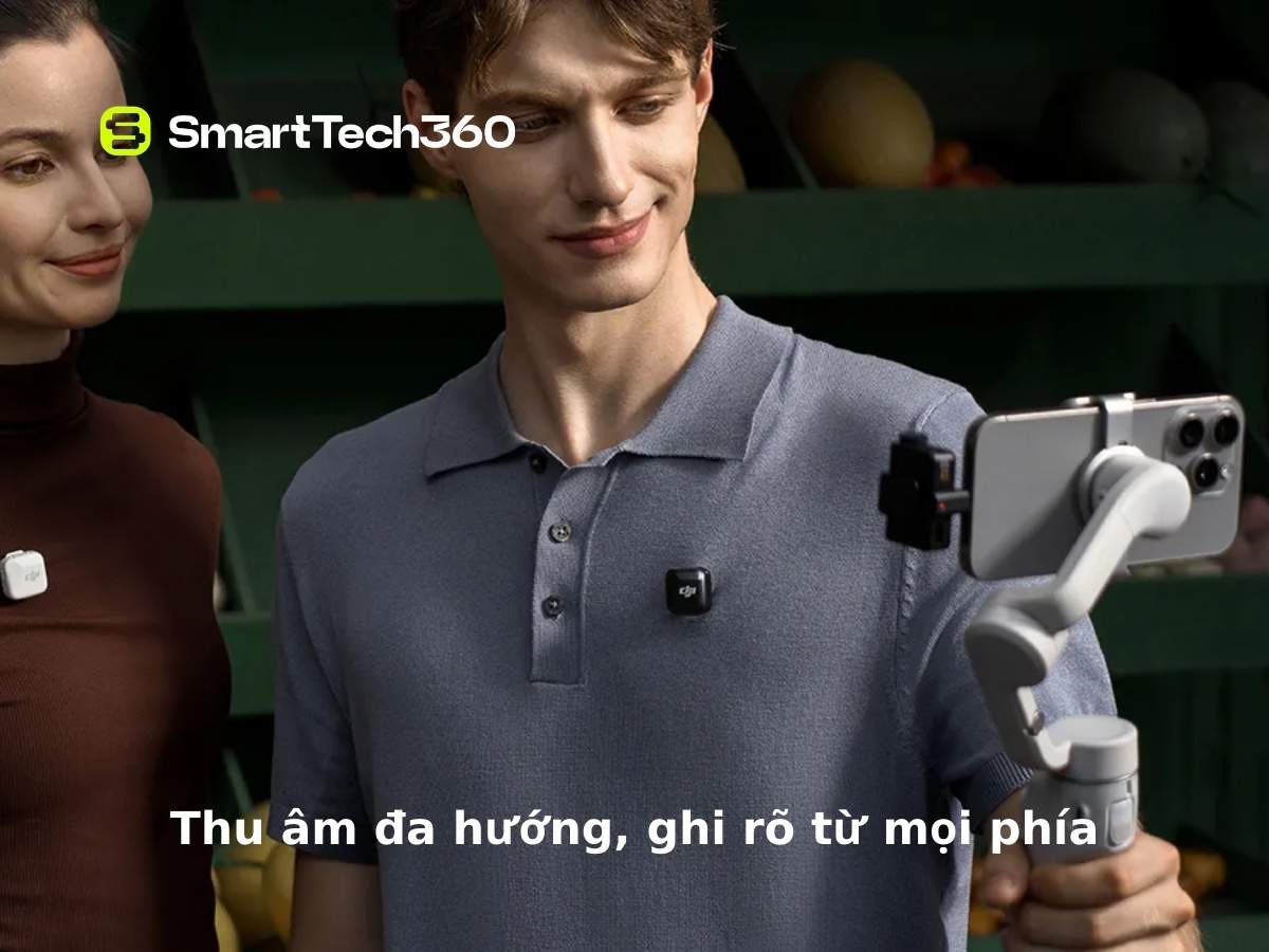 dji mic mini thu am da huong