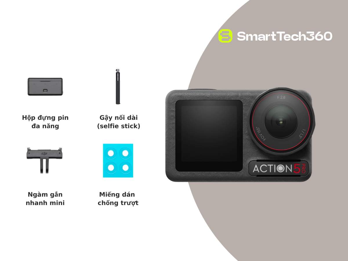 huong dan su dung dji osmo action 5 pro bo phu kien adventure