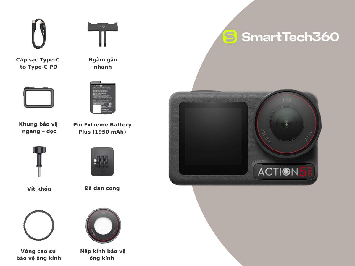 huong dan su dung dji osmo action 5 pro bo phu kien standard