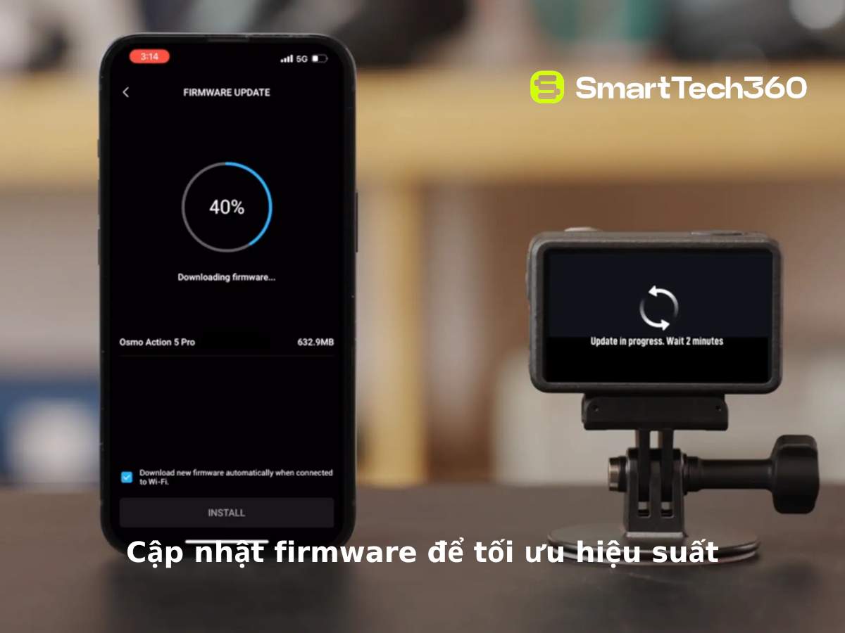 huong dan su dung dji osmo action 5 pro cat nhat firmware
