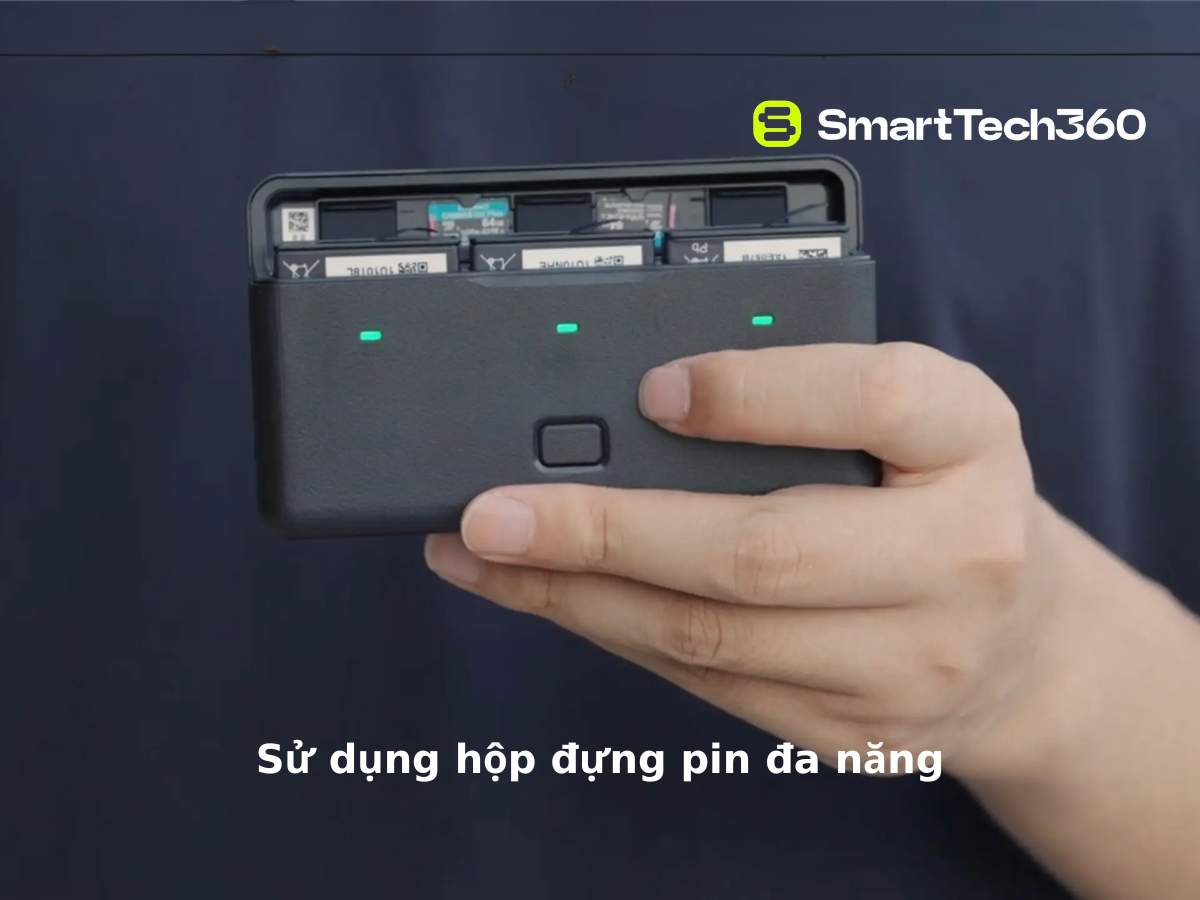 huong dan su dung dji osmo action 5 pro hop dung pin